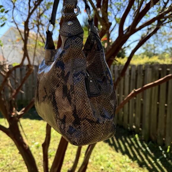 Coach Soho Purse Embossed Python Calfskin Leather W/ Matching Soho Wallet MINT - Picture 13 of 16